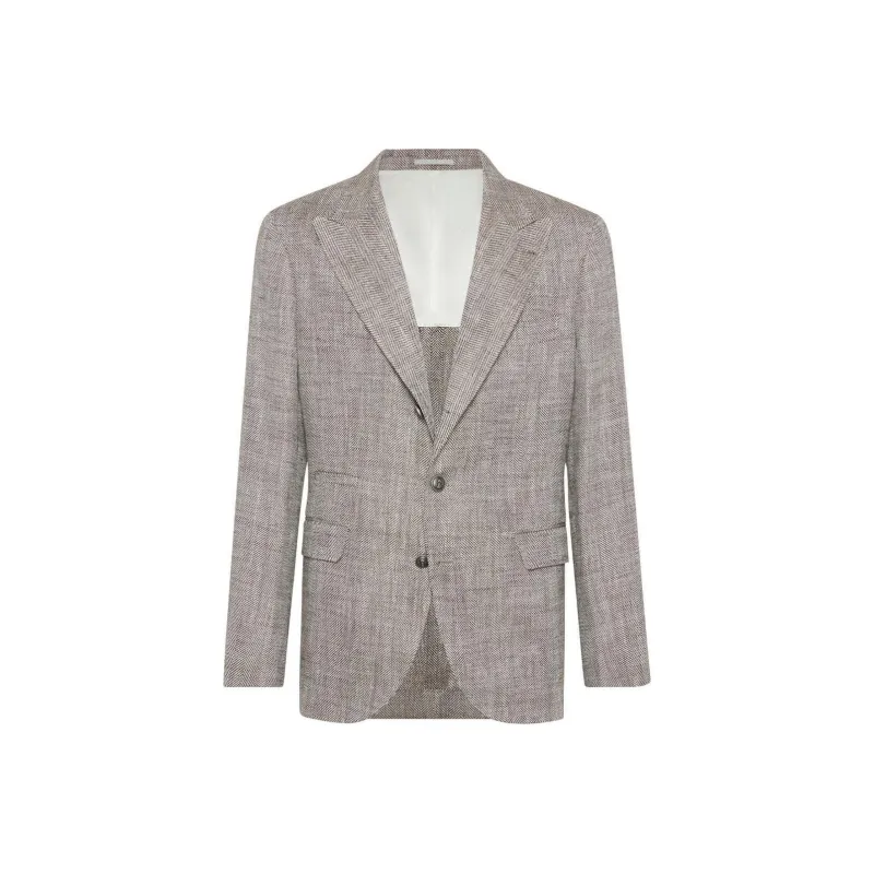 Brunello Cucinelli Chevron Blazer-0