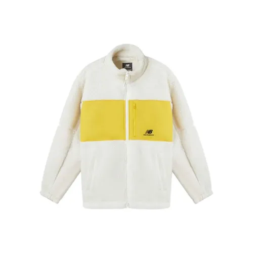 New Balance Velvet Jackets Unisex Yellow White Multicolor