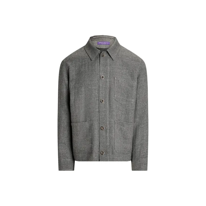 Ralph Lauren Purple Label FW24 Jackets Coats Men's Medium Gray-0