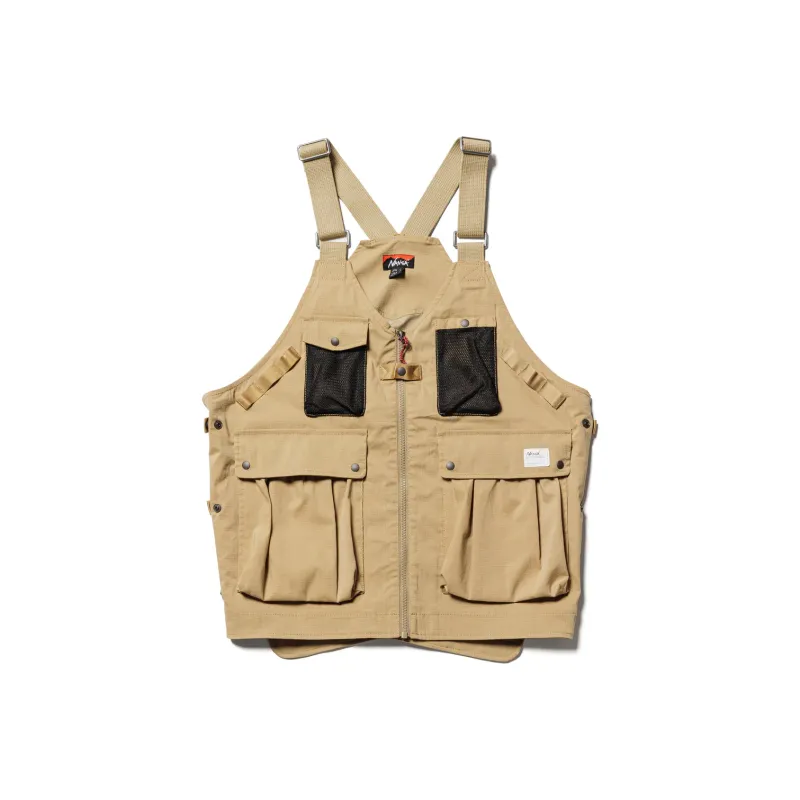 NANGA Hinok Ripstop HINOC RIPSTOP FIELD VEST Unisex Beige-0
