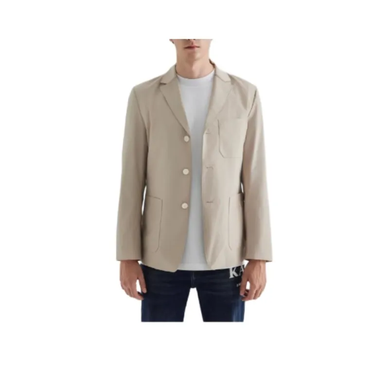 KARL LAGERFELD FW24 Business Suit Coat Men's Beige-0
