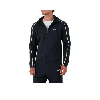 HUGO BOSS Zip Up Drawstring Hoodie