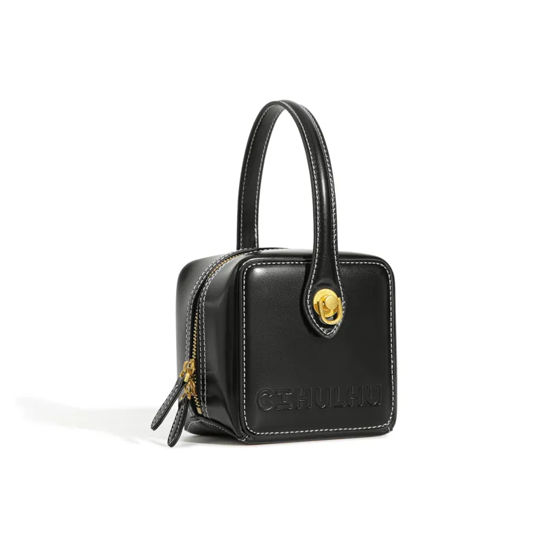 Cthulhu Cow Leather Refined Small Shoulder Handbag Small Size Unisex Multicolor-7