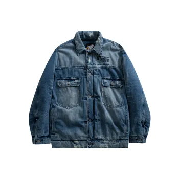 JEFF HAMILTON Denim Jacket Unisex Sky Blue