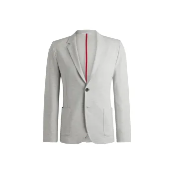 HUGO BOSS Business Suits Coats Men's Light Gray