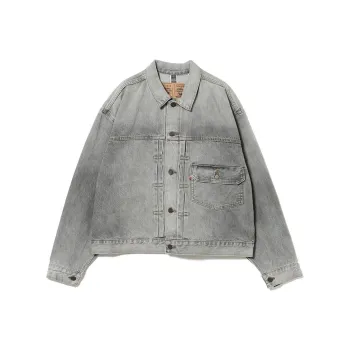 Levis Beams Collaboration Denim Jackets Men Gray