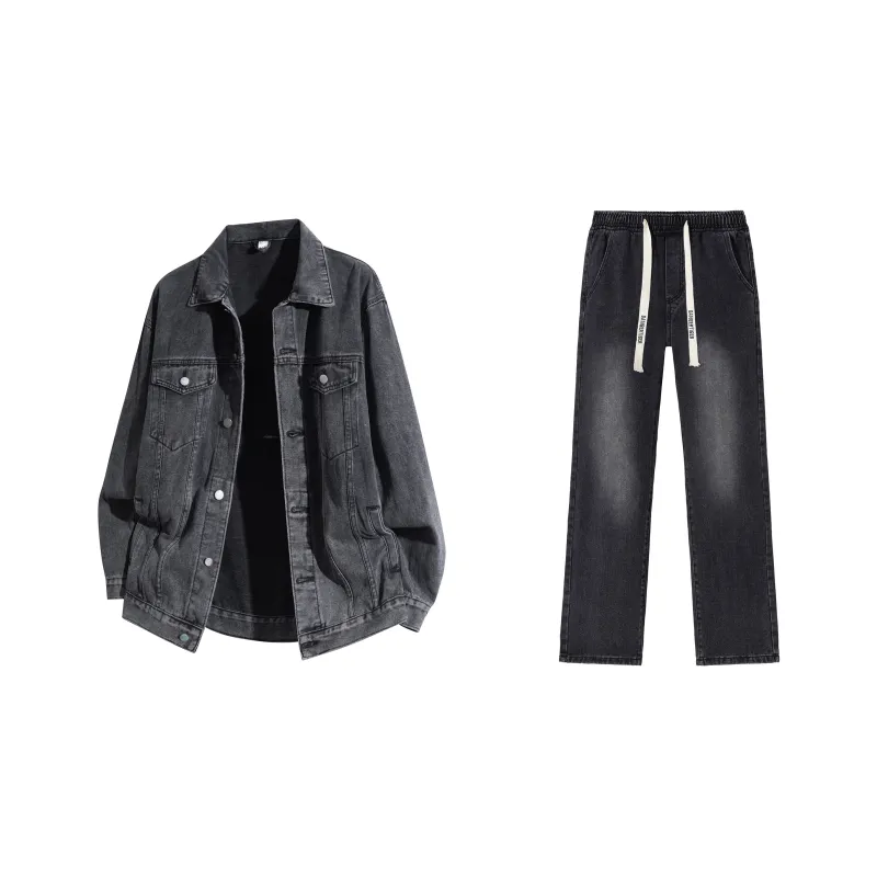 DANGERTIGER Denim Jacket Set Unisex-15