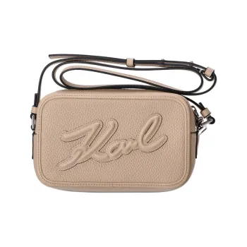 KARL LAGERFELD / Karl Lagerfeld Jeans Logo Detailed Zip Up Crossbody Bag