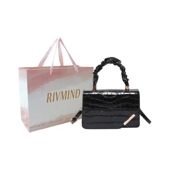 RIVMIND PU One Shoulder Handbag Women's Black/Red/Gold/Green/Brown