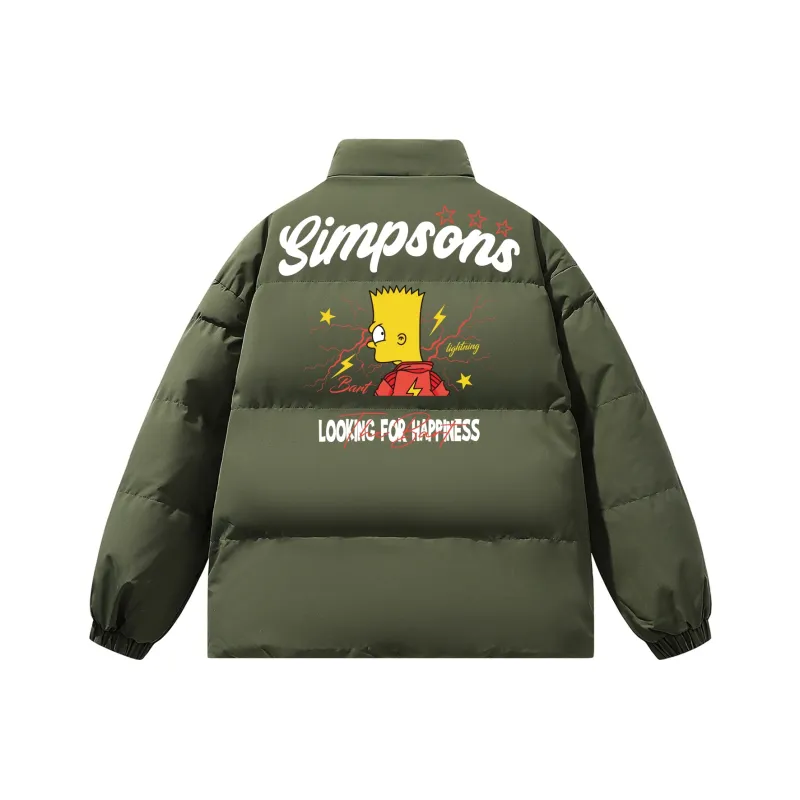 The Simpsons Puffer Jacket Unisex-13
