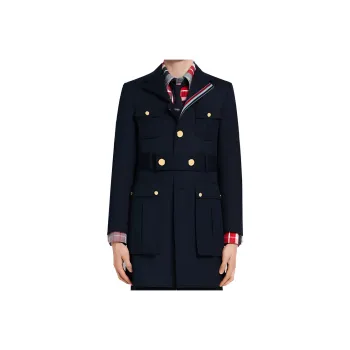 THOM BROWNE· Coat Men's Marine Blue