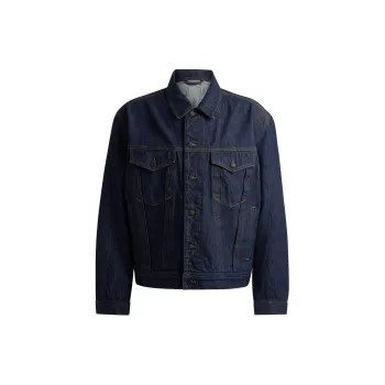 HUGO BOSS FW24 Denim Jacket Men's Dark Blue