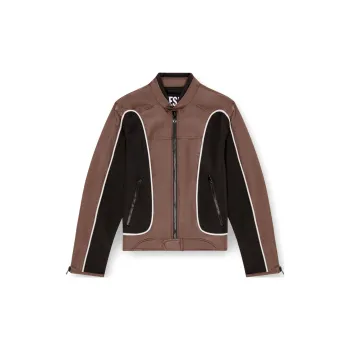 DIESEL J Blink Colourblock Zipped Biker Jacket
