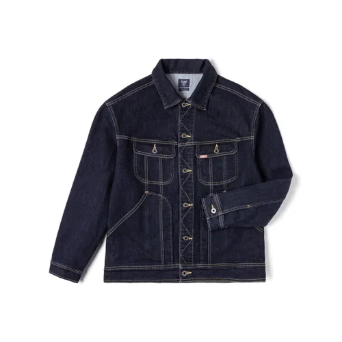 Lee Denim Jackets Men Dark Blue