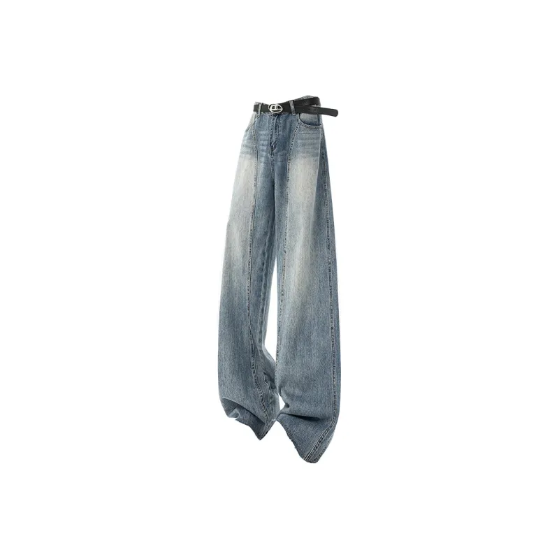PAINT STAIN Trendy Essential Jeans Unisex Blue Shades Single Item-8