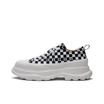 Kappa Back to Back Anti Slip Wear Resistant Low Top Skateboard Shoes Women's White Black