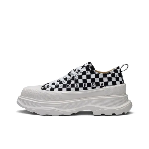 Kappa Back to Back Anti Slip Wear Resistant Low Top Skateboard Shoes Women's White Black