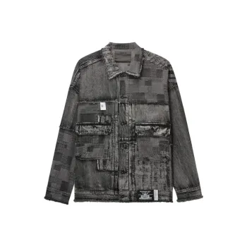 MUSIUM DIV Patchwork Denim Jacket