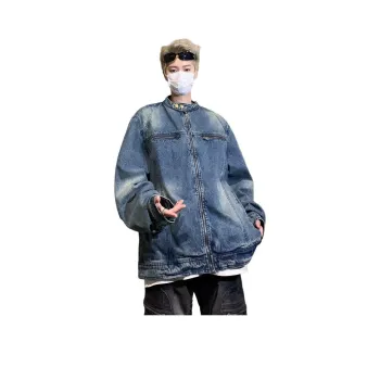 TESTUNG Denim Jacket Unisex Blue
