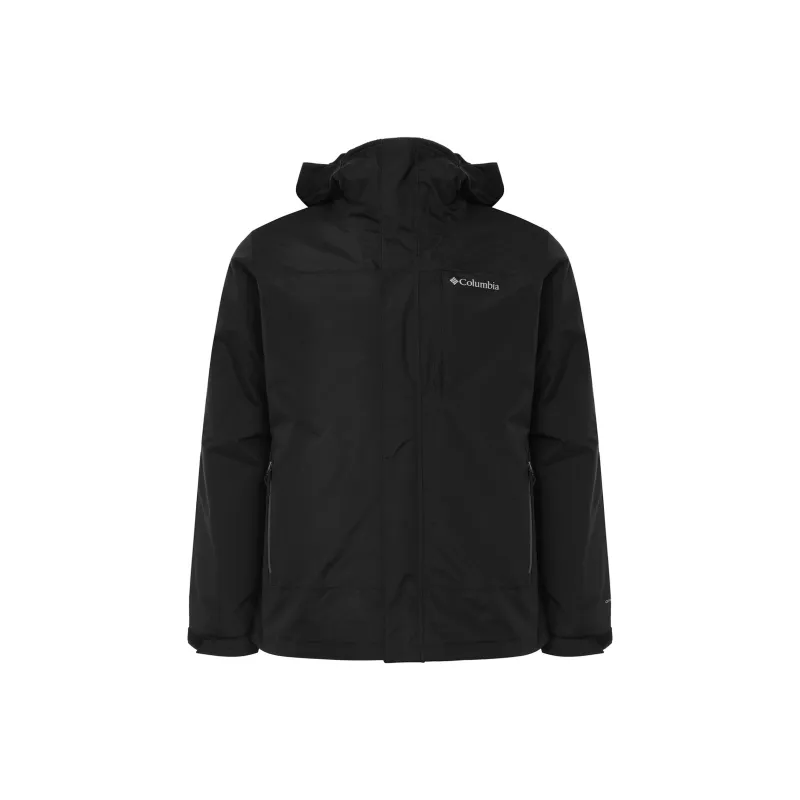 Columbia Water-Resistant Windproof Breathable Warm Cold-Resistant Windbreaker Jacket Men's Black-0