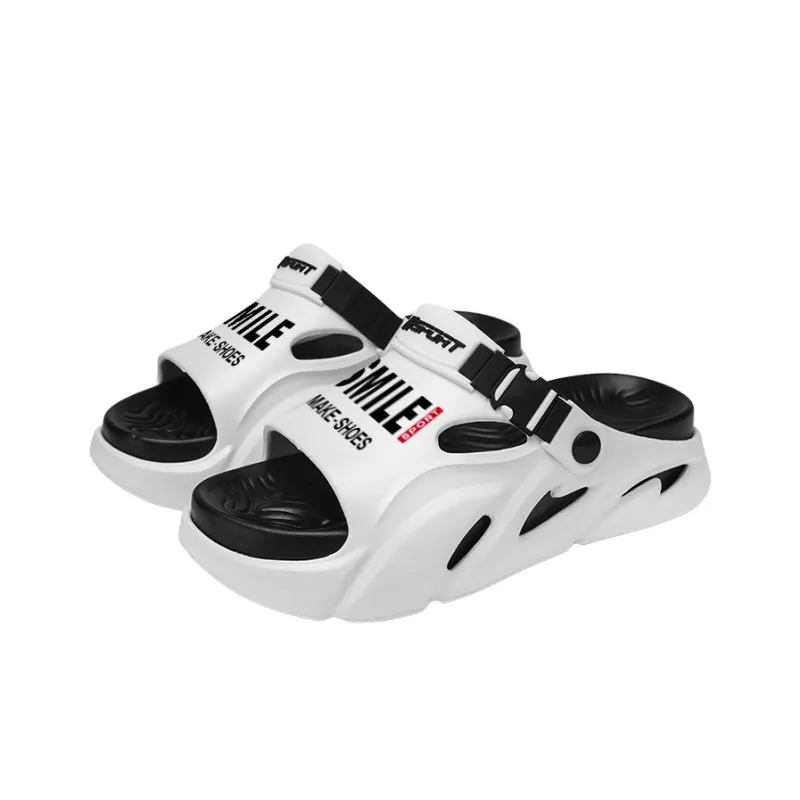 CAMOSI Beach Sandals Unisex Black Gray/White Black/Orange/Mint Green-6