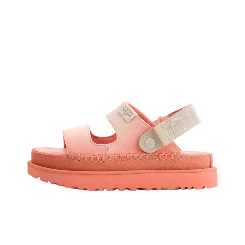 UGG Goldenstar Che One Strap Sandals Women's Beige Pink