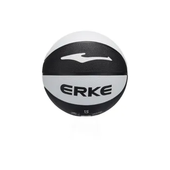 Erke Rubber Multicolor Basketball Black White Size 5 Ball Competition Training Unisex