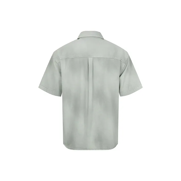 URBAN REVIVO Shirt Men's Cool Gray Print-1