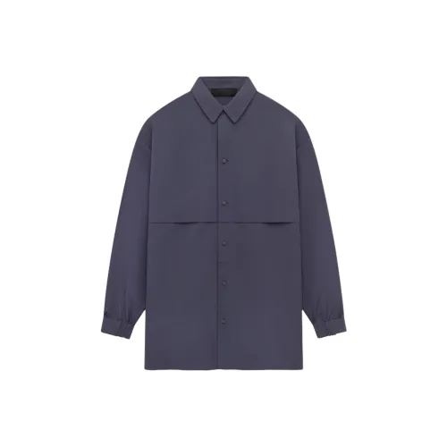 Fear Of God Essentials Military Nylon Hooded Jacket Military Nylon Overshirt