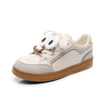 Feiyue Girly Heart Series Lightweight Breathable Height Increasing Low Top Skateboard Shoes Women's White