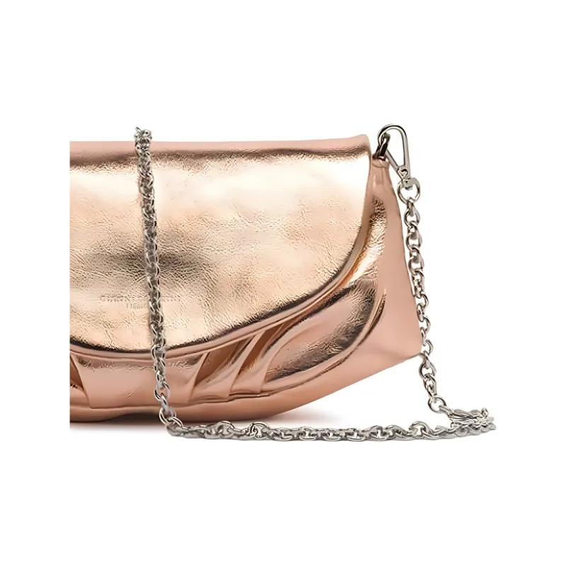 GIANNI CHIARINI Adele Chained Clutch Bag-4
