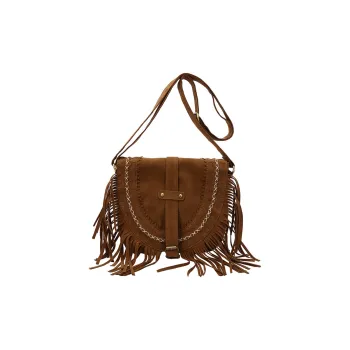 LEXI Matte Fabric Shoulder Bag Women's Coffee