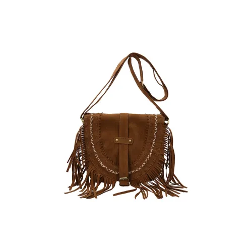 LEXI Matte Fabric Shoulder Bag Women's Coffee