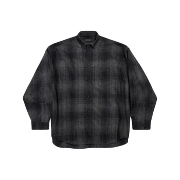 Balenciaga Collared Button Up Oversized Shirt