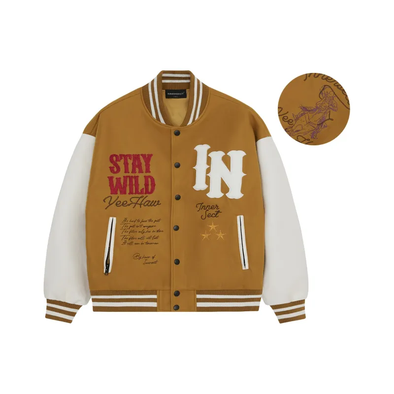 INNERSECT 24FW Fall And Winter Baseball Jacket Unisex-3
