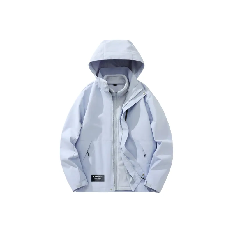 ROBINHOOD Waterproof And Windproof Windbreaker Jacket Unisex Black-16