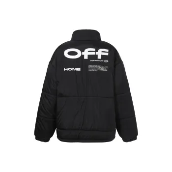 YearnObtainRainbow Puffer Jacket Unisex Black