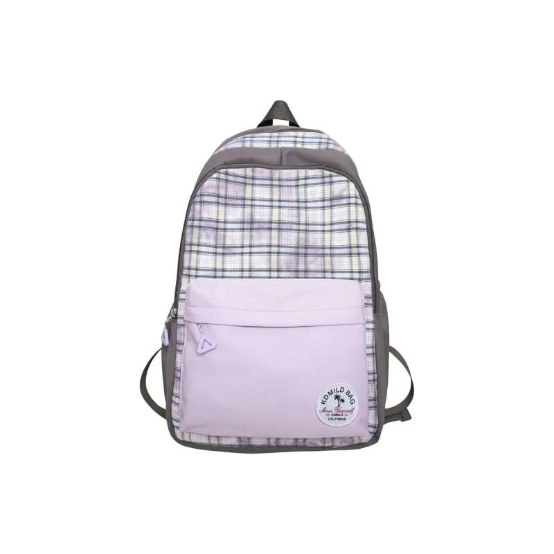 OUZIHUANG Nylon Backpack Unisex Black White/Brown Orange/Gray Pink-10