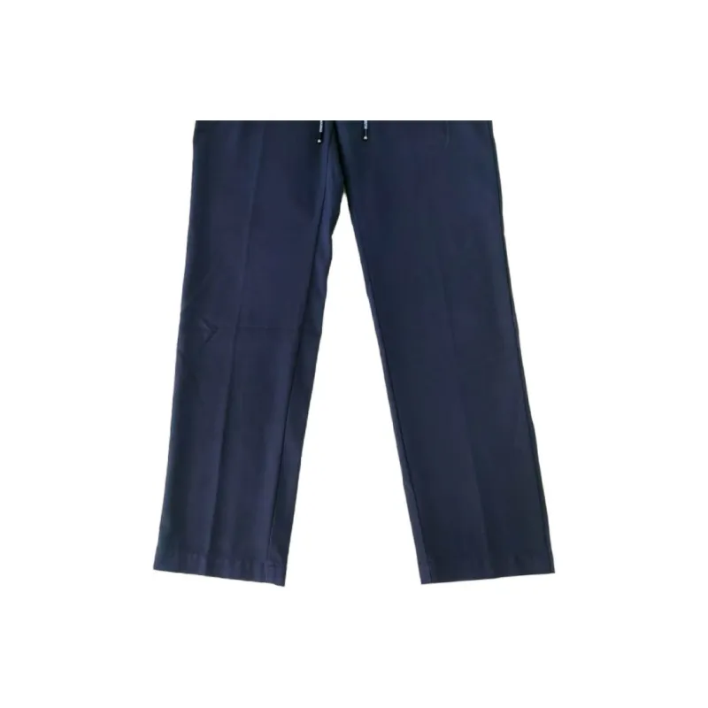 HUGO BOSS FW23 Knitted Sweatpants Men's Marine Blue-3
