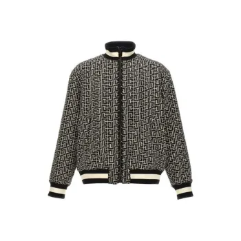 BALMAIN Monogram Reversible Bomber Jacket