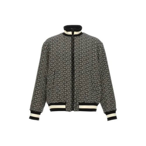 BALMAIN Monogram Reversible Bomber Jacket
