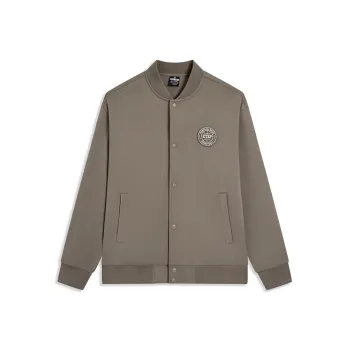 XTEP Baseball Jacket Men Thunderstorm Gray