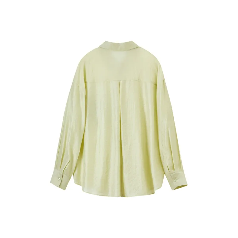 SENTUBILA Shirt Women's Tender Shoot Yellow-1