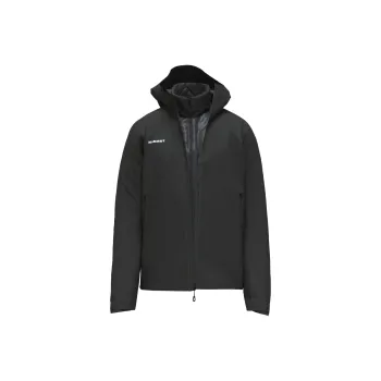 MAMMUT Waterproof, Windproof, Breathable, And Thermal Windbreaker Jacket Men's Black
