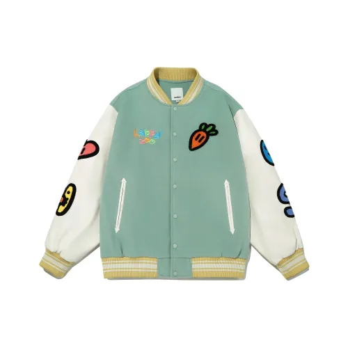 Guuka x AGAHO Baseball Jacket Unisex Light Green