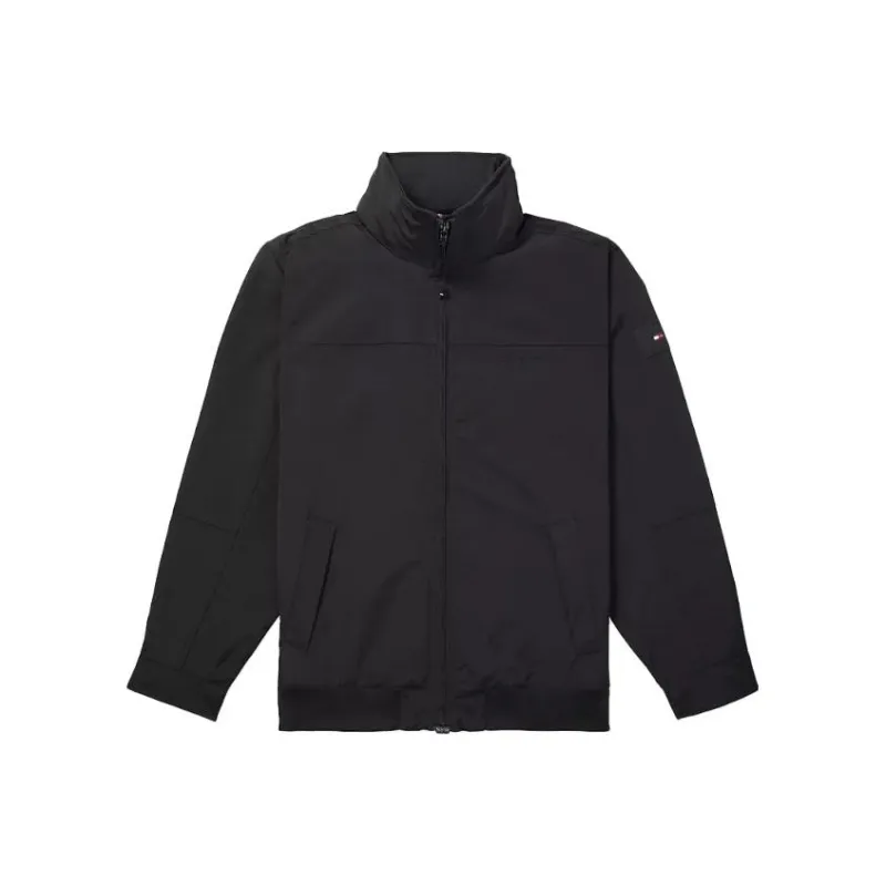 Tommy Hilfiger Regatta Windbreaker Jackets Jackets Coats Men's Black-0