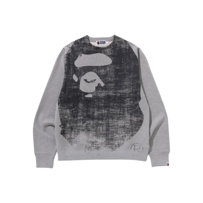 A BATHING APE Head Over Print Crewneck Sweat-0