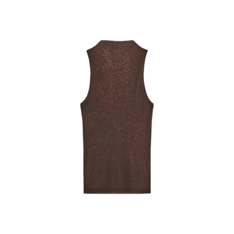 ZARA Tank Tops Women's Brown-1