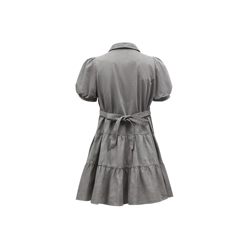 ONLY Short Sleeved Dress Women's E39 Handsome Black-1