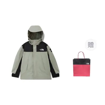 THE NORTH FACE Windbreaker Jackets Unisex Light Grass Green Shopping Bag Included